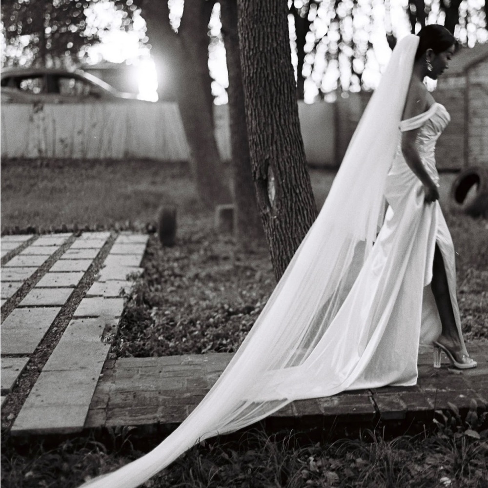 Custom made wedding dress